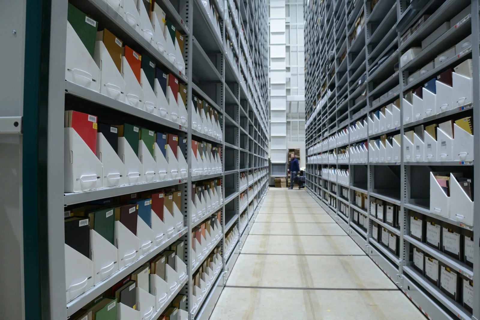 High-Bay Shelving for Archival Storage