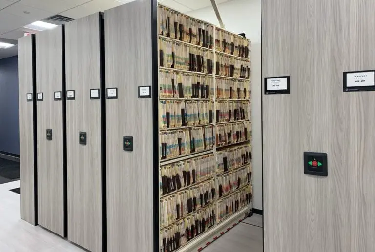 Low-Profile High-Density Mobile Shelving