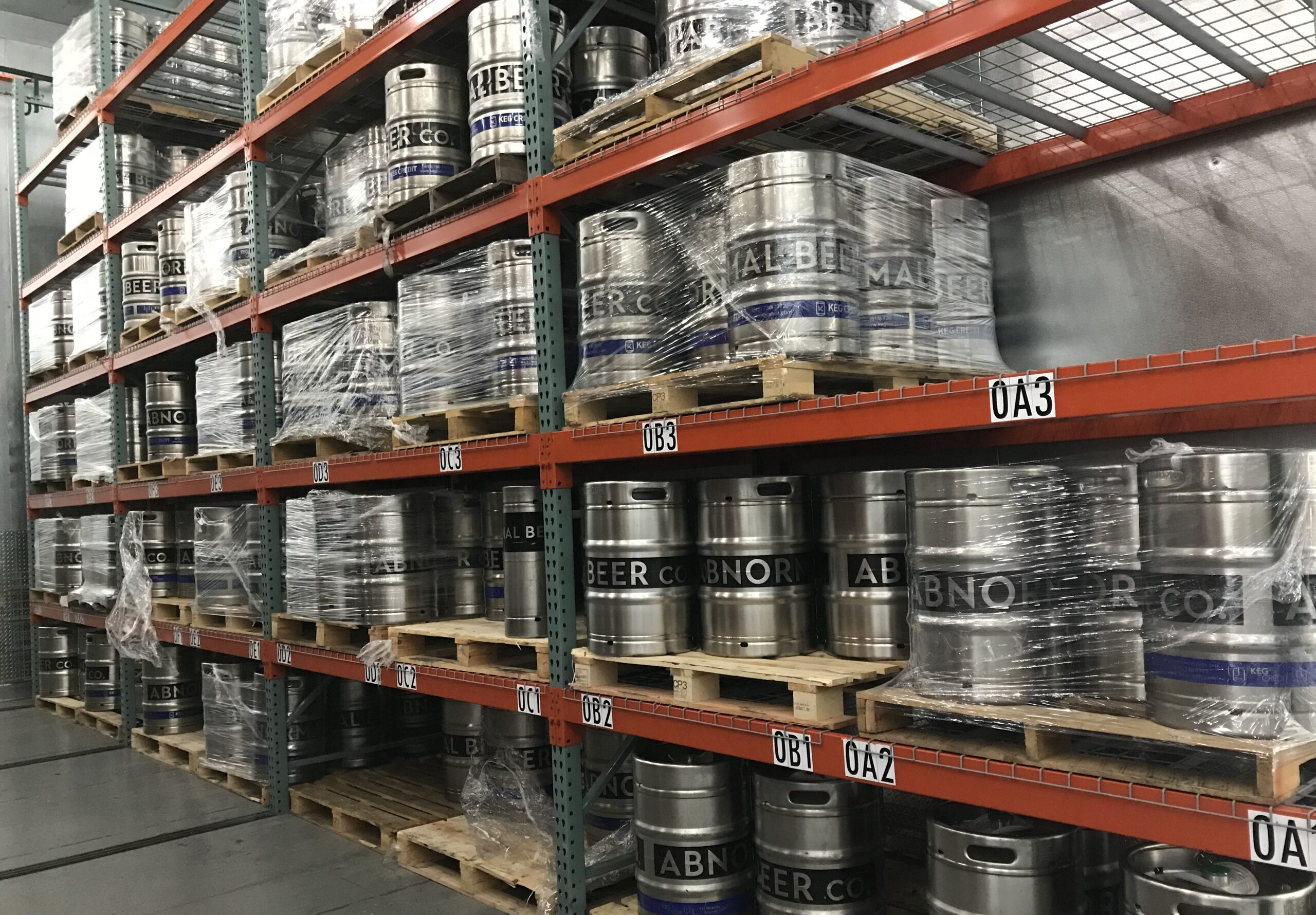 Cold Storage Mobile Racking with Control Technology