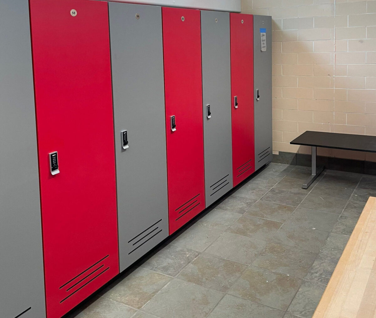 High School Locker Room